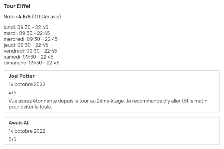 Avis et horaire Google pour Prestashop Avis et horaire Google pour Prestashop